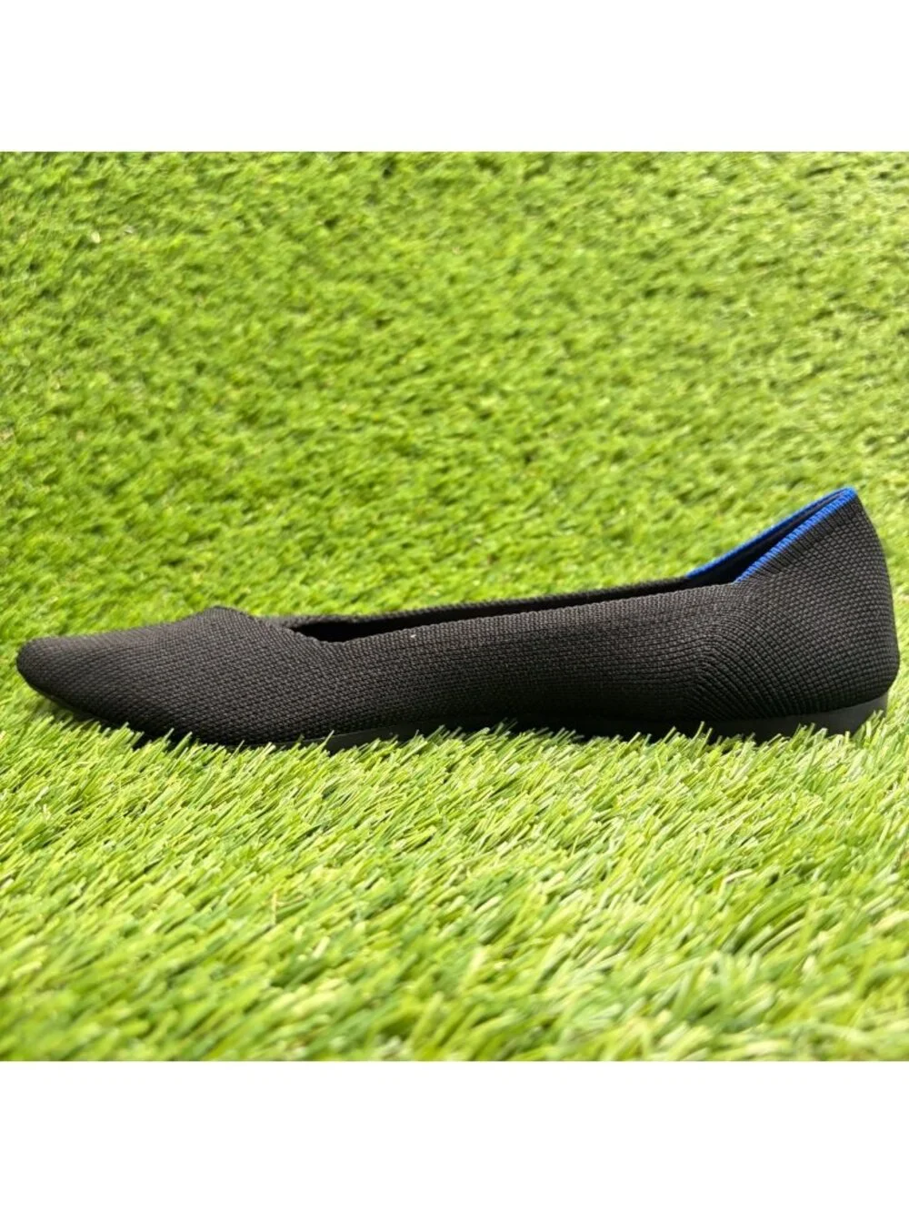 Rothy's The Point Womens Size 8 Black Casual Classic Slip On Ballet Flats Shoes